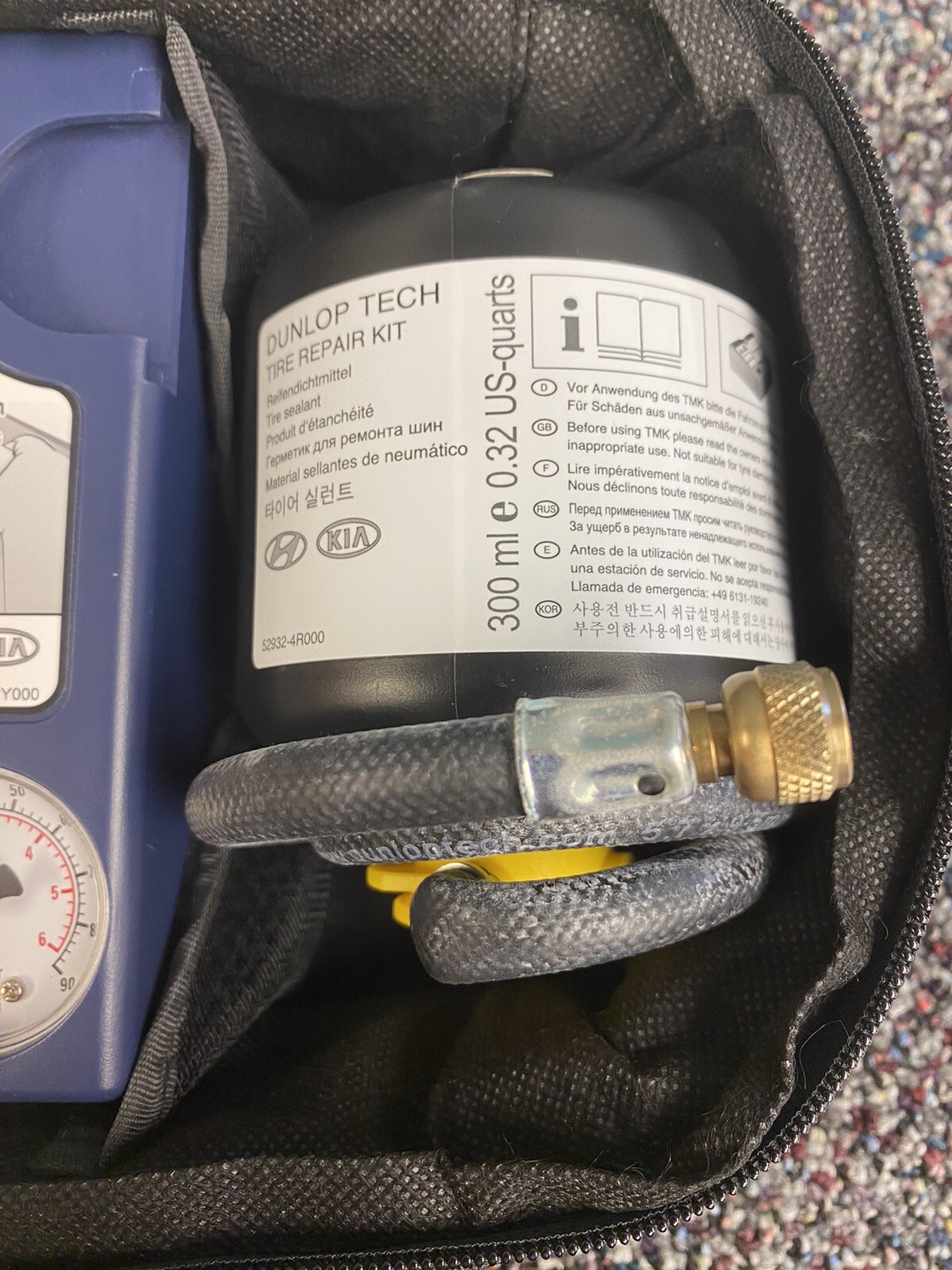 Dunlop Tech Tire Repair Kit Kia/Hyundai Tire Sealant Kit eBay