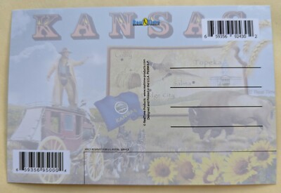 コレクション Postal card Postcard KS: Kansas - The Sunflower State, Map | eBay