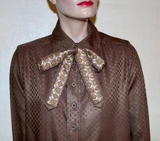 Geoffrey Beene BEENE BAZAAR mod shirt with tie 10 