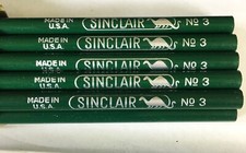 12-SINCLAIR DINO Dinosaur Oil GAS RUWE #3 Wood/Wooden Pencils NOS