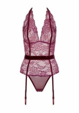Ann Summers Emelia Purple Suspender Body - Size XS S