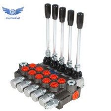 5 Spools 13 GPM Hydraulic Directional Control Valve  3600Psi SAE Ports