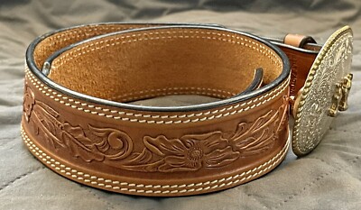 El Arturo Bronze Crumrine Belt Buckle w/ 28 BELT FACTORY  display picture 3