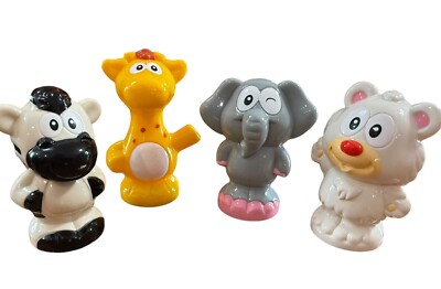 4 VTECH V Tech Smartville Animals Zoo Train Town Replacement elephant giraffe
