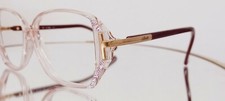 Vintage SILHOUETTE eyeglasses SPX M1713 C1436 crystal burgun 54-14 plastic USED