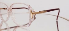 Vintage SILHOUETTE eyeglasses SPX M1713 C1436 crystal  burgun 54-14 plastic USED