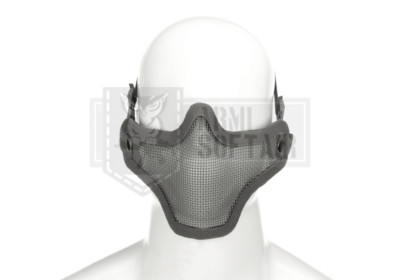 INVADER GEAR Steel Half Face Mask MESH PROTECTION GREY AIRSOFT 