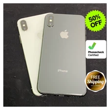 Apple iPhone X 64GB/256GB Unlocked - Space Gray/Silver - Very Good Condition