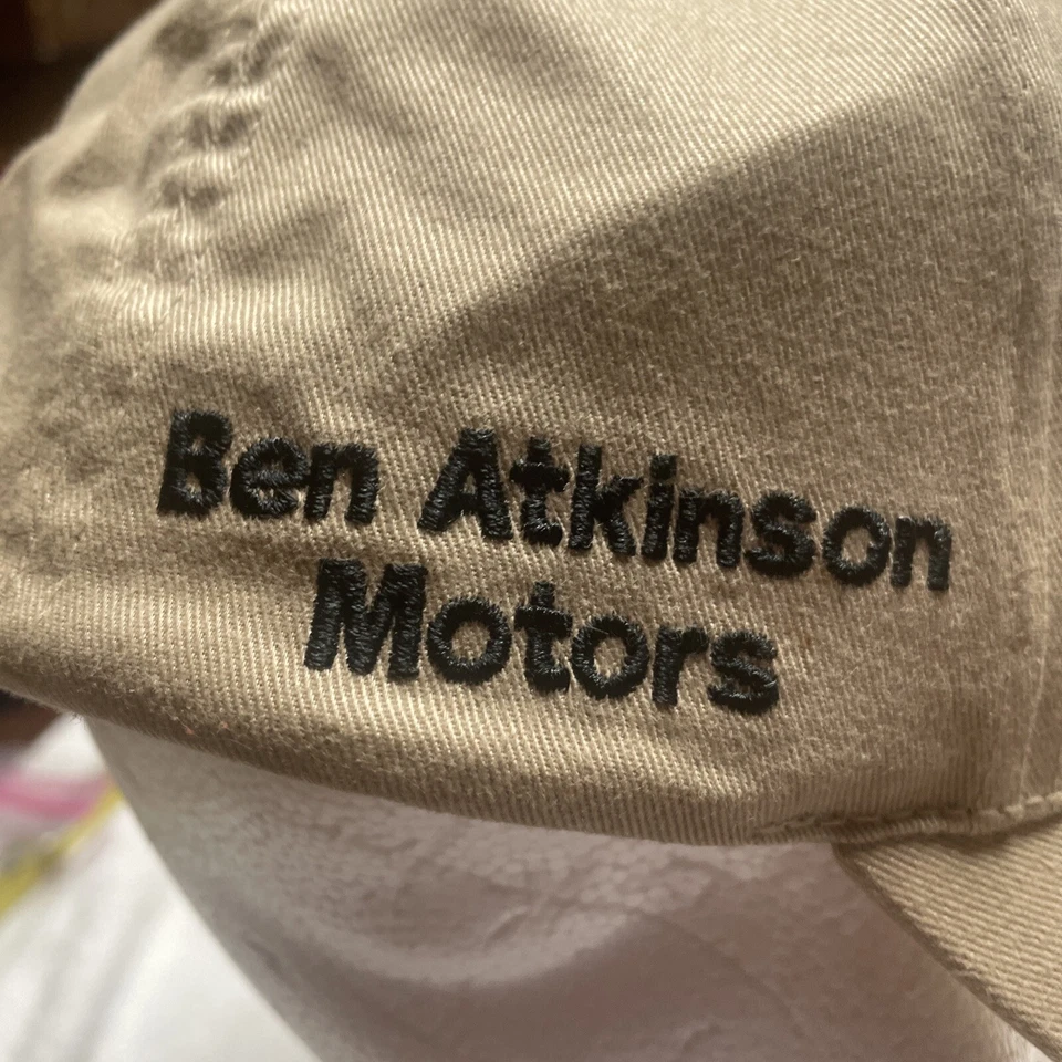 Sombrero Chrysler tostado correa de tela ajustable Foto 3 de 4