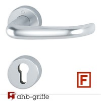 Hoppe Feuerschutz-TüRgriff San Francisco Rosette Sertos® Alu Natur Pz
