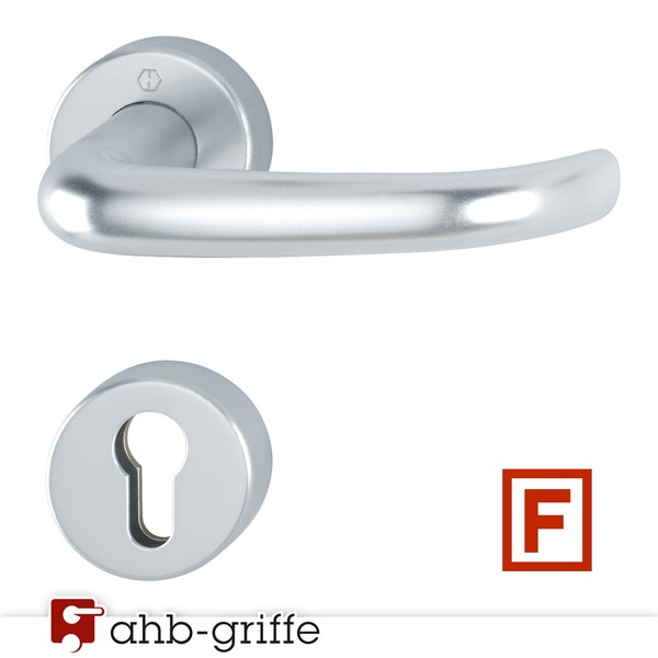 Hoppe Feuerschutz-TüRgriff San Francisco Rosette Sertos® Alu Natur Pz-image