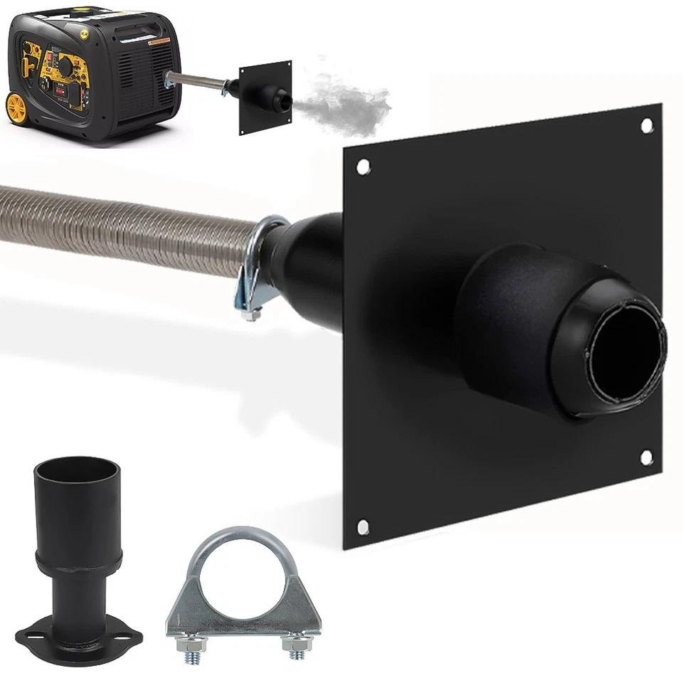 Generator Exhaust Extension Silencer Kit For Firman Or Honda w/ Adapter Muffler - Image 2 of 4