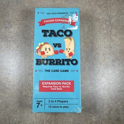 Taco Vs Burrito Card Game Foodie Expansion - New