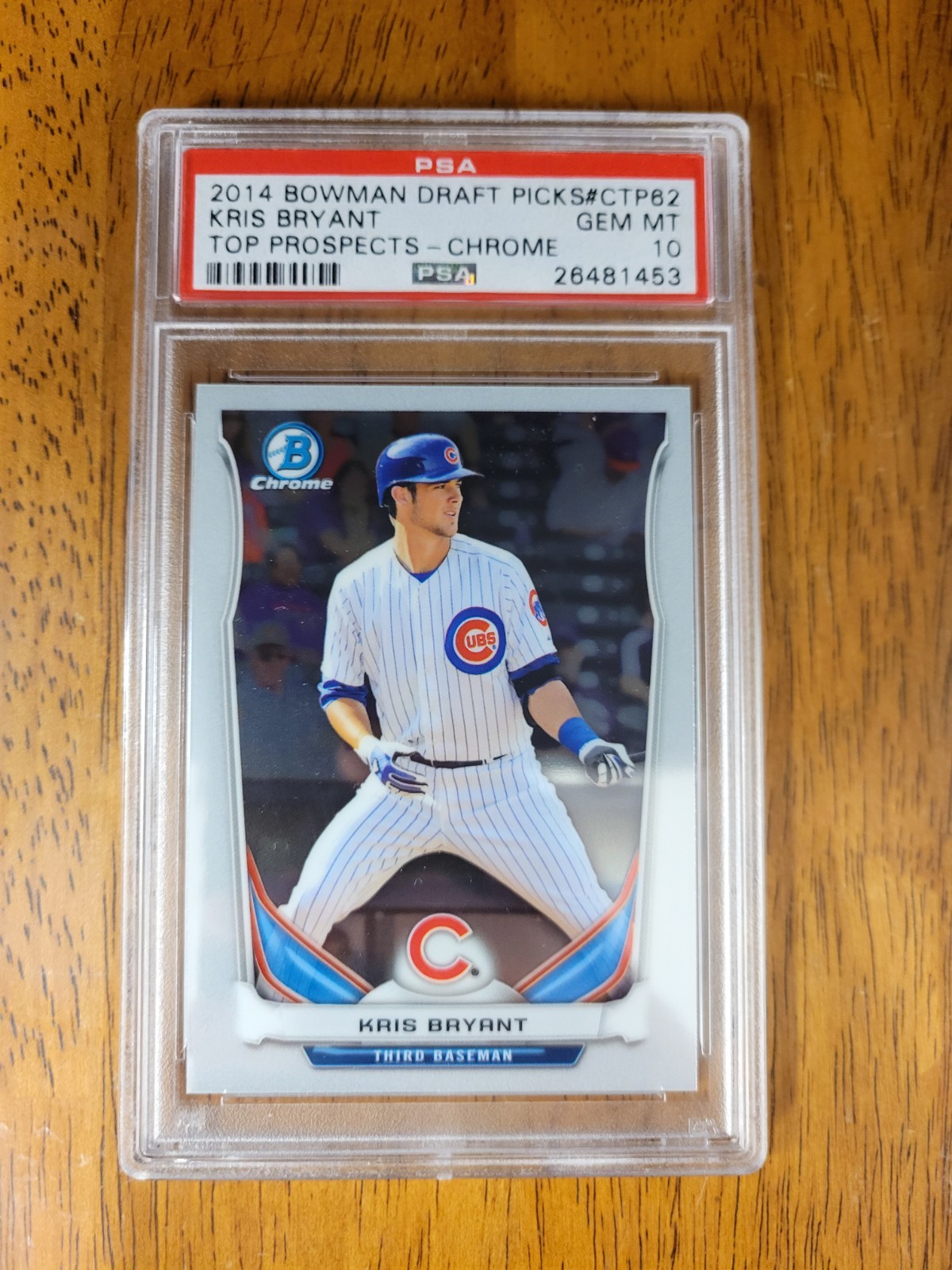 2014 Bowman Draft Top Prospects Chrome Kris Bryant #CTP-62 (RC) PSA 10