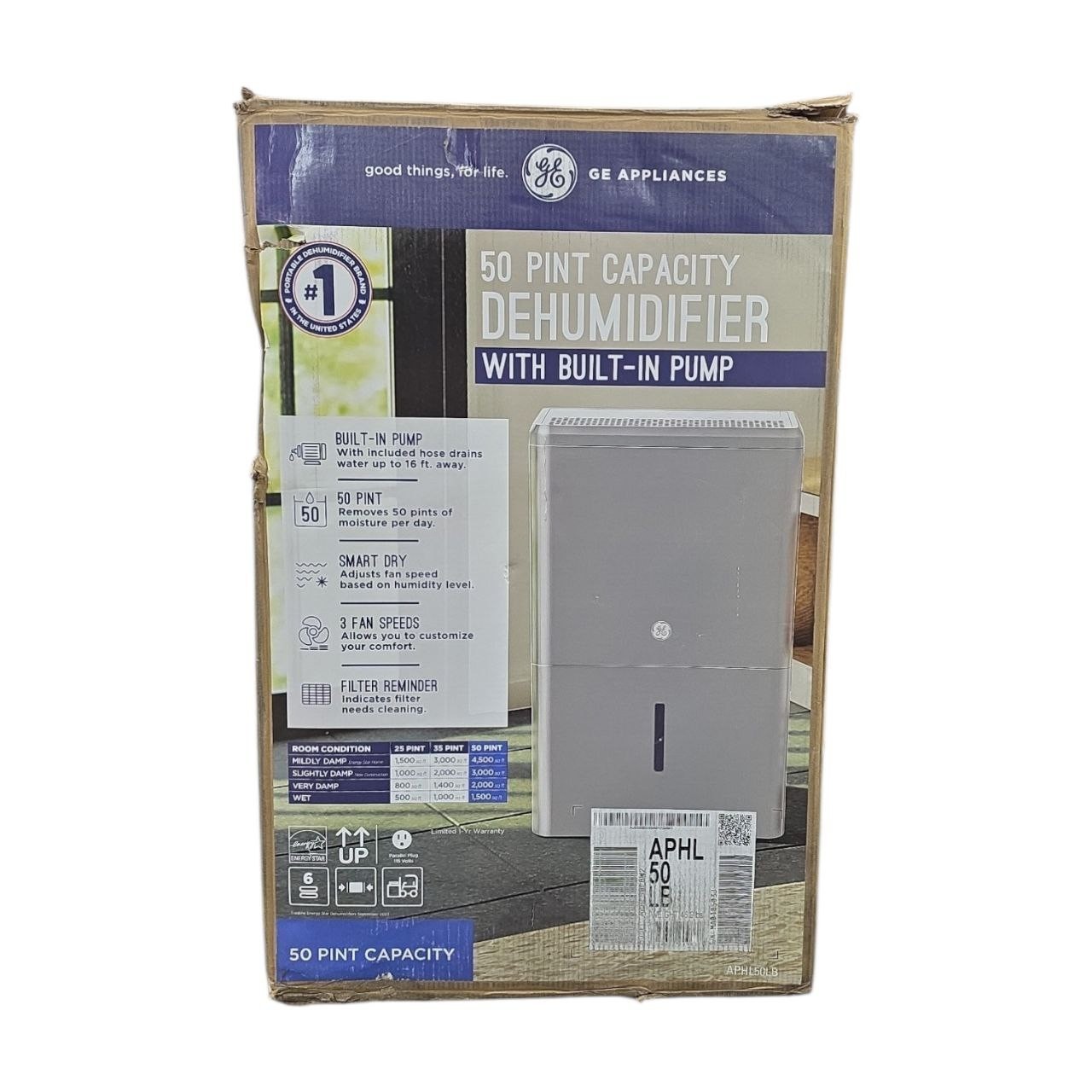 W/ Pump, Grey, For Rooms Up To 4500 Sq. Ft., Energy Star