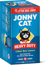 Heavy Duty Jumbo Cat Litter Box Liners, 15 Count - Tear  Leak Resistant