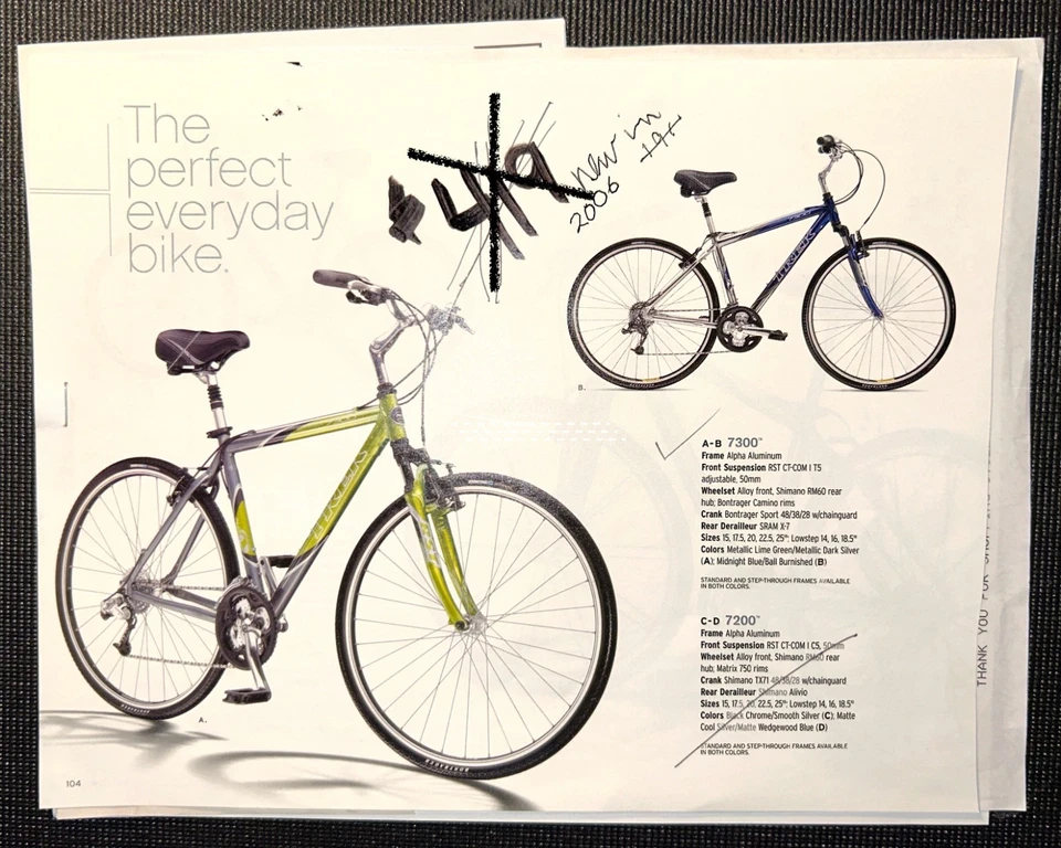 Bike/Trek 7300 Alpha Aluminum Hybrid, 20 in, blue 😉see Description for extras😉 - Image 2 of 4