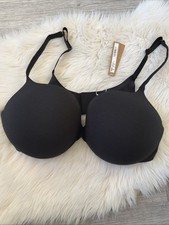 SKIMS Everyday Cotton Ultimate Bra 42D BR-pus-10645w ONYX Black Push Up