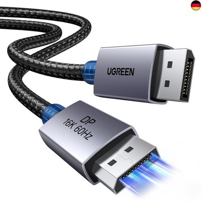 UGREEN 16K Displayport Kabel 2.1 16K 10K 60Hz 8K 120Hz 4K 240Hz 165Hz 144Hz, DP