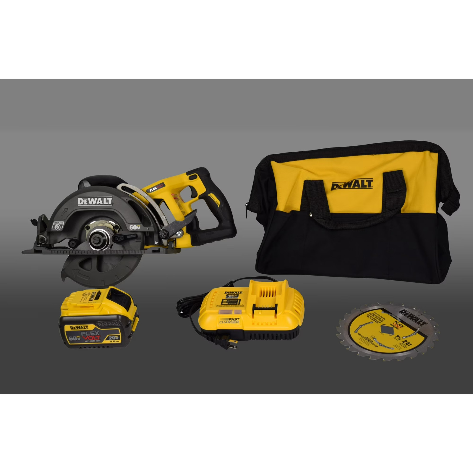 Dewalt DCS577x1 Flexvolt 60v Max Li-Ion 7-1/4 In Cordless Wormdrive Circular Saw
