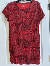 Pendleton Short Sleeve Small Petites Midi Red Aztec SALE!