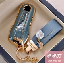 For Porsche Cayenne 718 MACAN Panamera 911 Remote Car Keycase protector Keychai