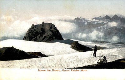 Mount Rainier, Wash. 548, Above the Clouds Postcard
