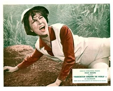 Frankenstein Conquers the World Original Lobby Card Kumi Mizuno Scared 1965