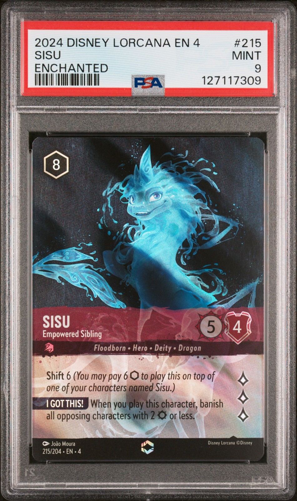 2024 DISNEY LORCANA EN 4-URSULA'S RETURN #215 SISU - EMPOWERED SIBLING PSA 9