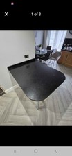Stardust Black Sparkling Quartz Kitchen Worktop Island 126 cm x 100 cm