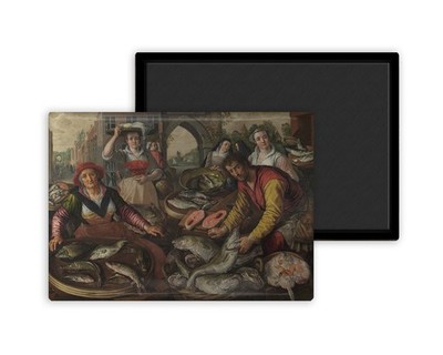 Die vier Elemente Wasser - Beuckelaer Joachim - Magnet Kühlschrank 54x78mm
