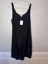 Theory Project Black Sleeveless Silk Slip Dress Sz L NWT