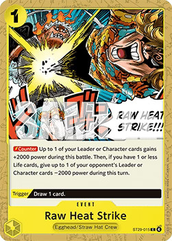 One Piece Raw Heat Strike (ST29-015) ST29 Common Englisch Neu