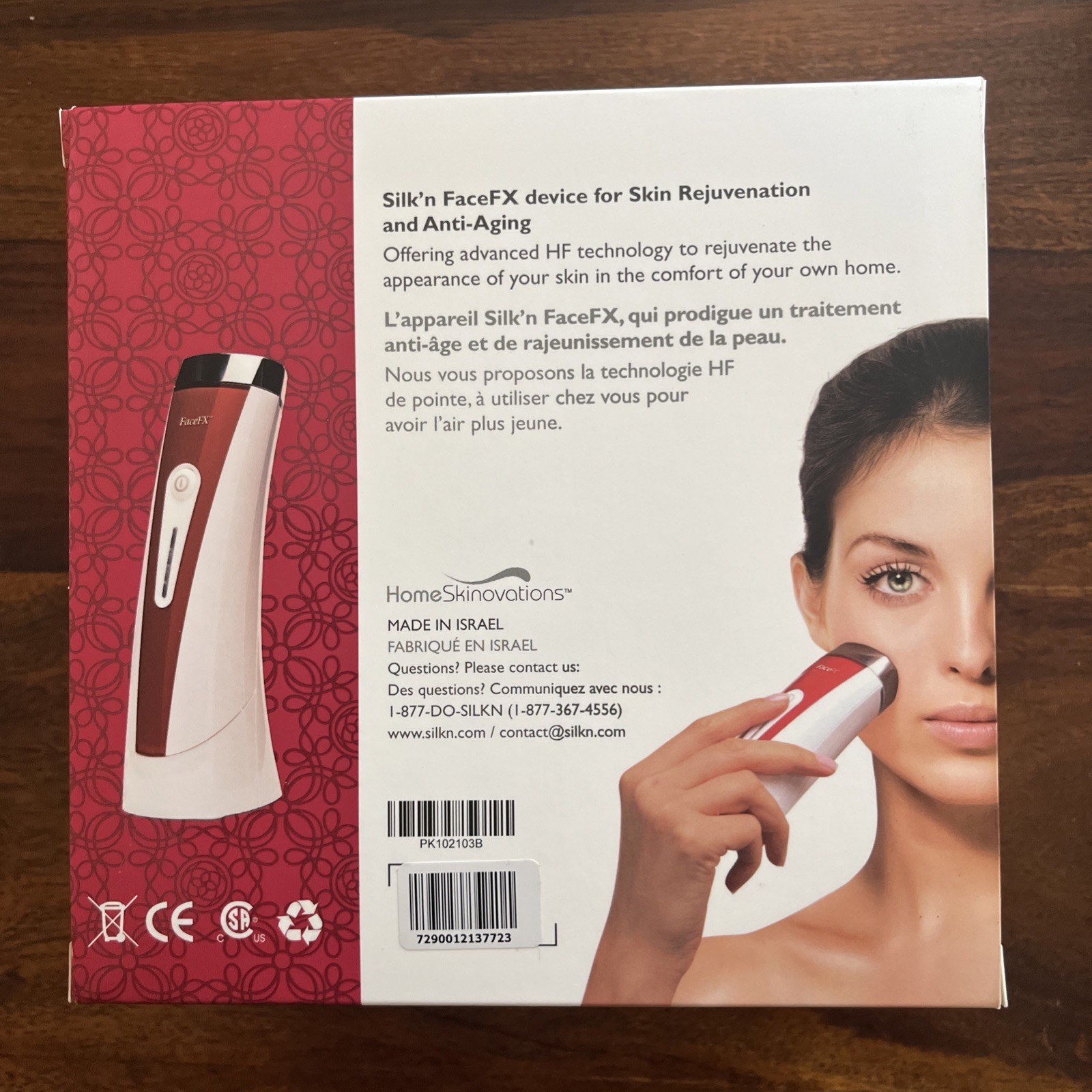 Never Used Silk’n FaceFX Anti-Aging System/Facial Cleansing Power Brush/Cleanser