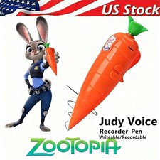 Zootopia Love You The Best Partner Judy Nick Carrot-shaped Voice Recorder Pen JQ