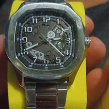 Invicta Mens Skeleton Dial Automatic SS Brace...