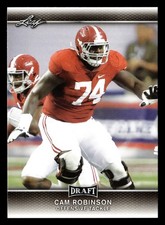 Cam Robinson 2017 Leaf Draft #34 Alabama Crimson Tide NFL ROOKIE RC