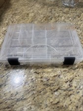Plano Storage Case Fishing Box MOLDING-MADE IN USA CO- Clear 10”x7”