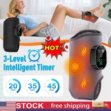 3-in-1 Electric Foot Ankle Massager Brace Pain Relief Heating Vibration Therapy