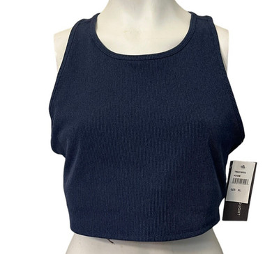 Women s Size XL Crop Tank Top Ribbed Racerback Threads 4 Thought Reactive NEW