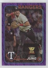 2024 Topps Series 2 Purple Foil 308/799 Josh Jung #620 16kt