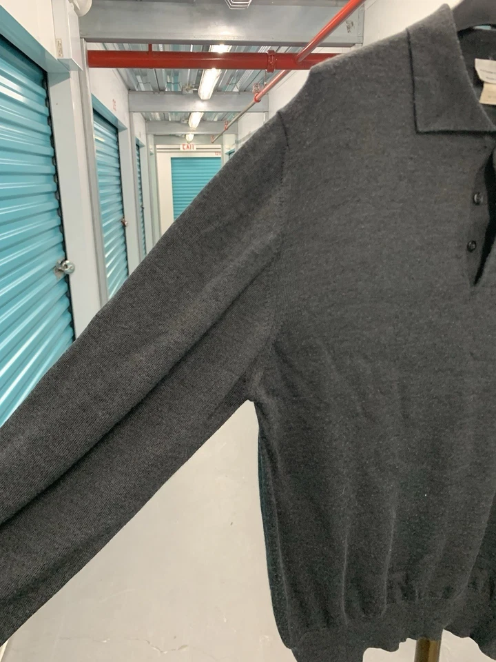 Marconi Men’s Merino Wool Blend Sweater Sz XL Dark Gray Made In Italy #7 - Image 4 of 4