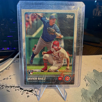 Topps 2015 Topps Javier Baez Chicago Cubs RC #315 SS Front/2B Back Base ...
