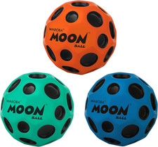 Waboba The Original Moon Ball 3 Pack - Super Bouncy Wall Balls for Kids and Teen