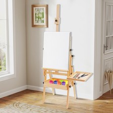 Wood Color Beech Wood Floor Standing Foldable Easel Stand outdoor paintings