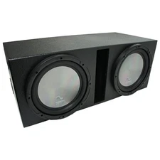 Universal Car Stereo Rhino Coated Ported Dual 10" Harmony A102 Sub Box Enclosure
