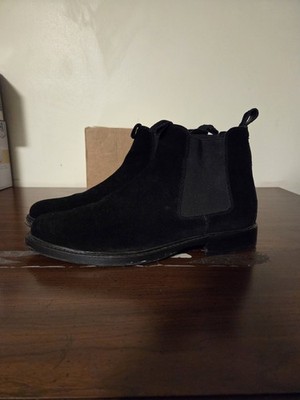Polo Ralph Lauren Suede Black Chelsea Boots Men's Sz 10D EUC