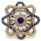 Ottoman Empire 6CT Heat Treated Kyanite 925 Sterling Silver Ring Sz 7.5 H2-4 — photo 1