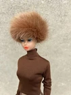 SALE~Caramel Mink Fur Hat 4 Vintage Fashion Queen&American Girl Barbie~dimitha