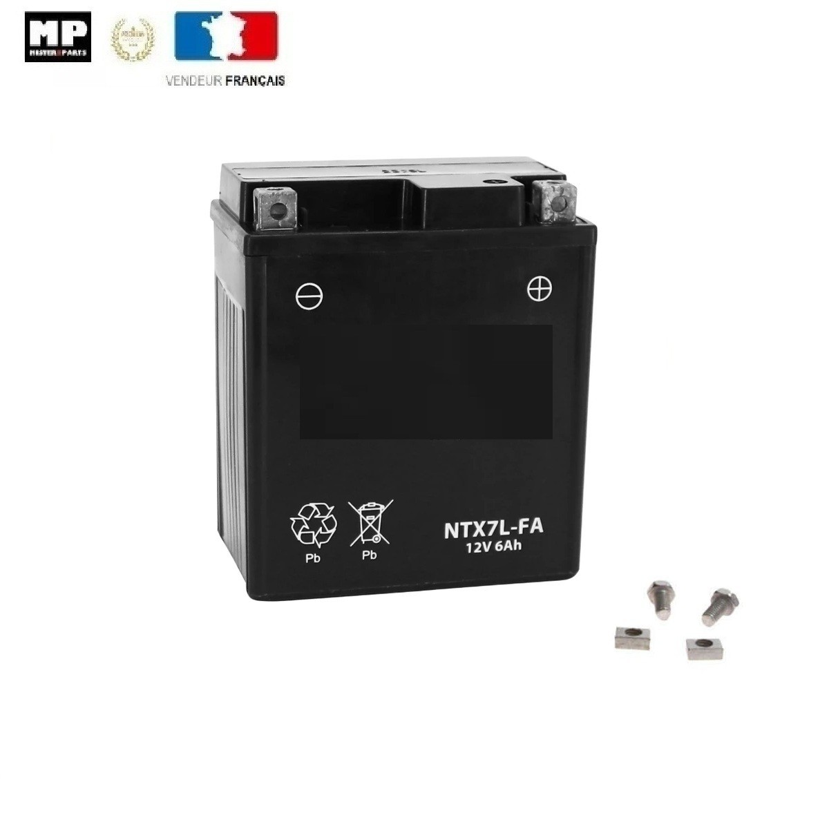 Batterie 12V 6Ah YTX7L-BS gel prête à l'emploi contre les pannes de démarrage